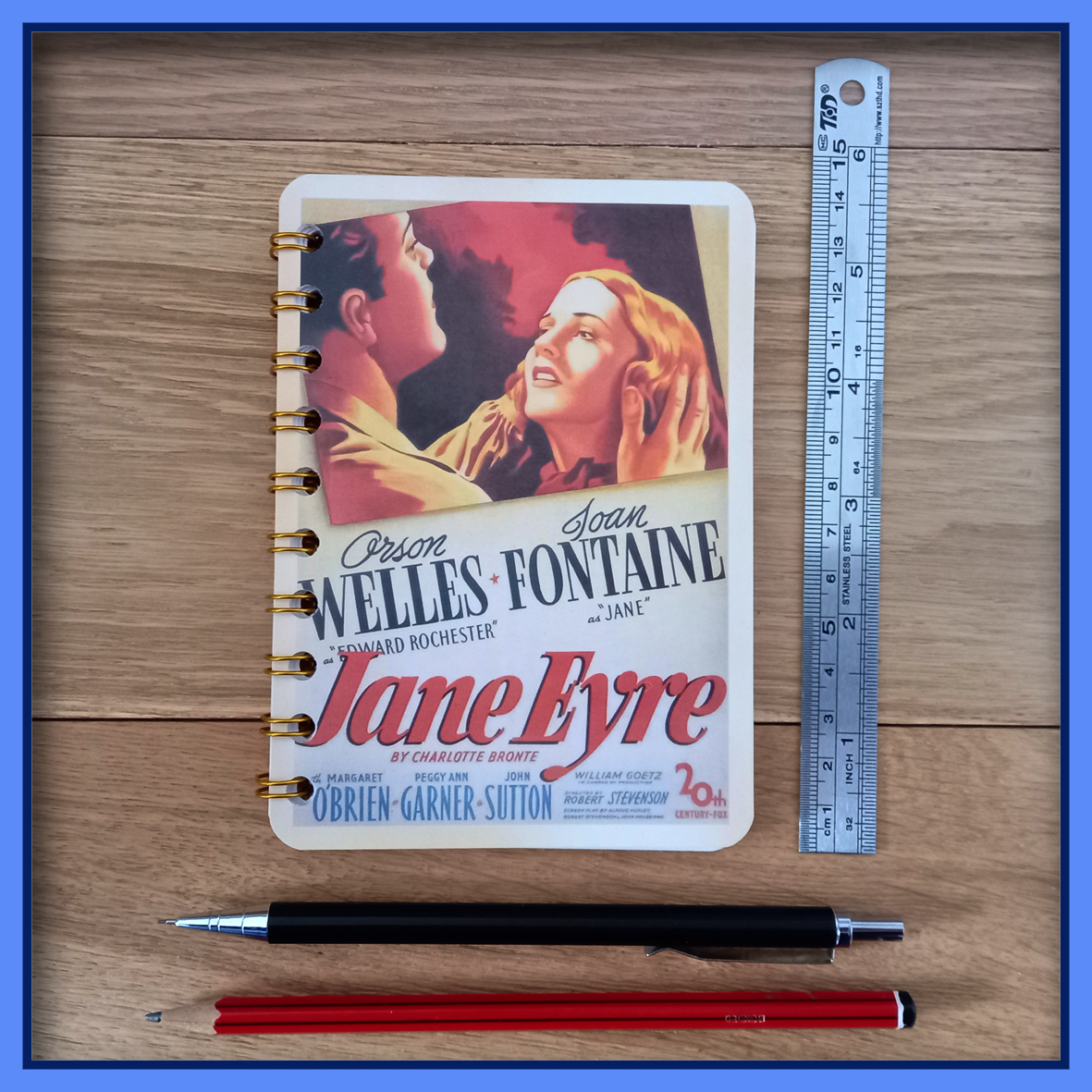 Jane Eyre Movie Poster Wire Bound Notebook